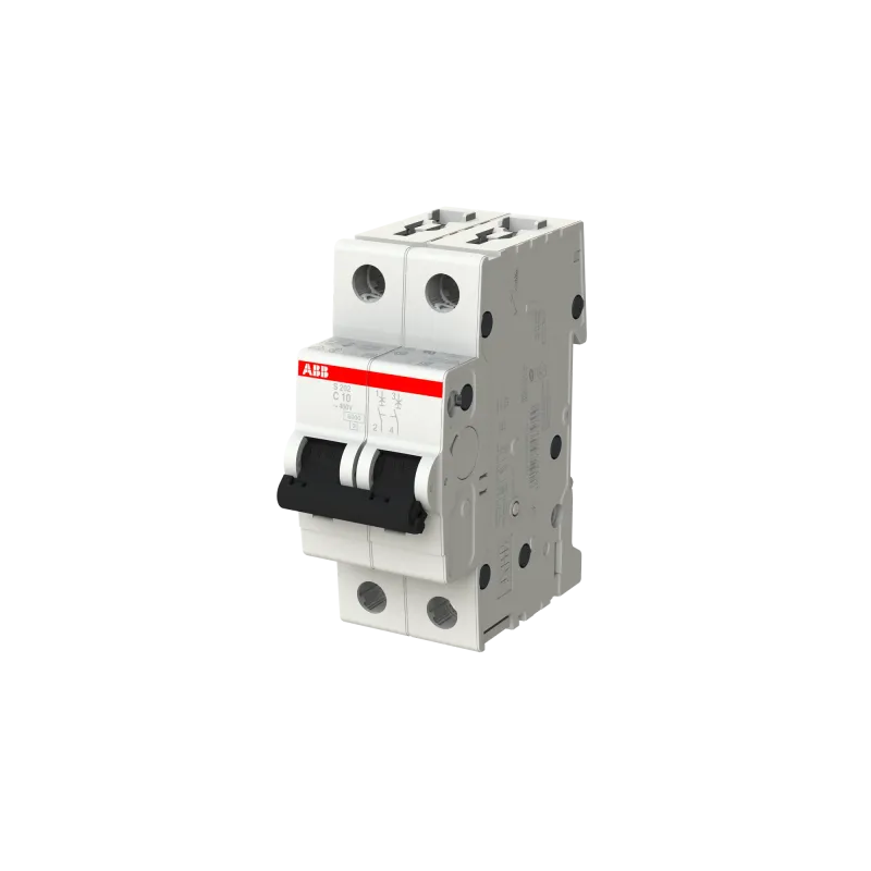 ABB S202-C10 | Автоматичен прекъсвач | 2P, 10A, крива C ABB S202-C10 | Автоматичен прекъсвач | 2P, 10A, крива C