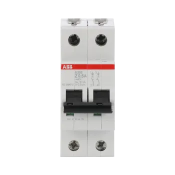 ABB S202-Z0.5 | Автоматичен прекъсвач | 2P, 0.5A, крива Z