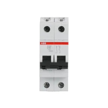 ABB S202-D16 | Автоматичен прекъсвач | 2P, 16A, крива D