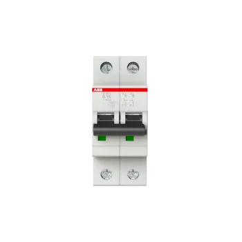 ABB S202-B16 | Автоматичен прекъсвач | 2P, 16A, крива B