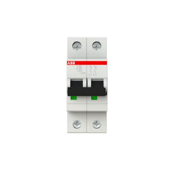 ABB S202-D20 | Автоматичен прекъсвач | 2P, 20A, крива D