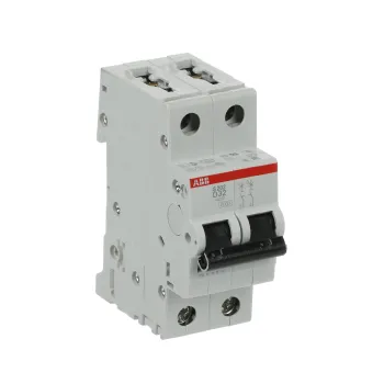 ABB S202-D32 | Автоматичен прекъсвач | 2P, 32A, крива D ABB S202-D32 | Автоматичен прекъсвач | 2P, 32A, крива D