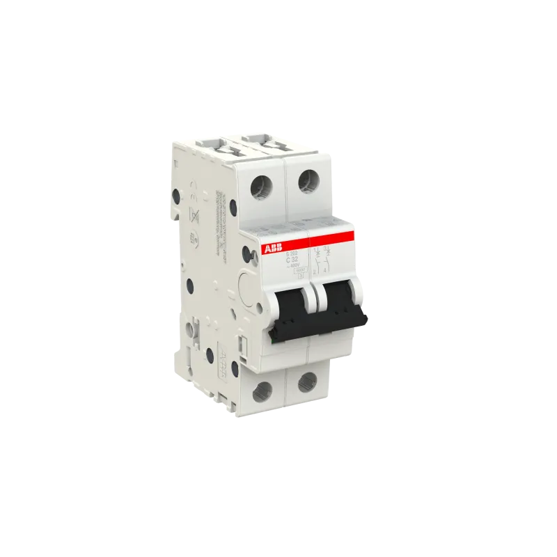 ABB S202-C32 | Автоматичен прекъсвач | 2P, 32A, крива C ABB S202-C32 | Автоматичен прекъсвач | 2P, 32A, крива C