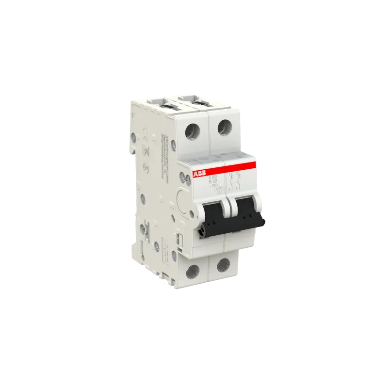ABB S202-B32 | Автоматичен прекъсвач | 2P, 32A, крива B ABB S202-B32 | Автоматичен прекъсвач | 2P, 32A, крива B