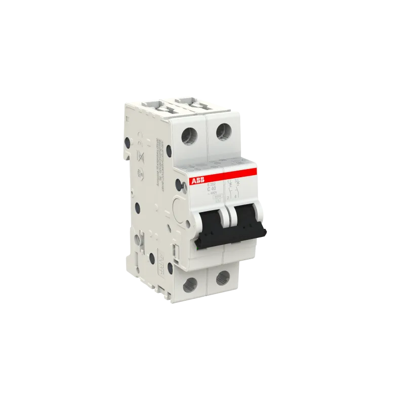ABB S202-C40 | Автоматичен прекъсвач | 2P, 40A, крива C ABB S202-C40 | Автоматичен прекъсвач | 2P, 40A, крива C