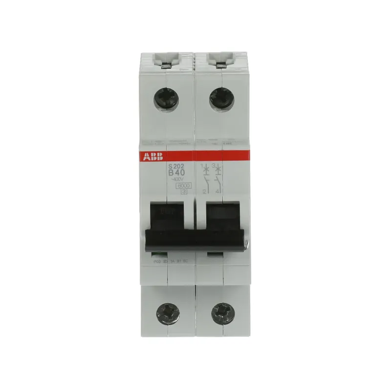 ABB S202-B40 | Автоматичен прекъсвач | 2P, 40A, крива B ABB S202-B40 | Автоматичен прекъсвач | 2P, 40A, крива B