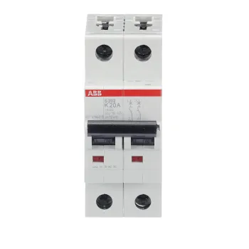 ABB S202-K20 | Автоматичен прекъсвач | 2P, 20A, крива K