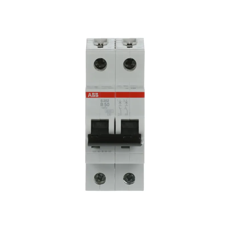 ABB S202-B50 | Автоматичен прекъсвач | 2P, 50A, крива B ABB S202-B50 | Автоматичен прекъсвач | 2P, 50A, крива B