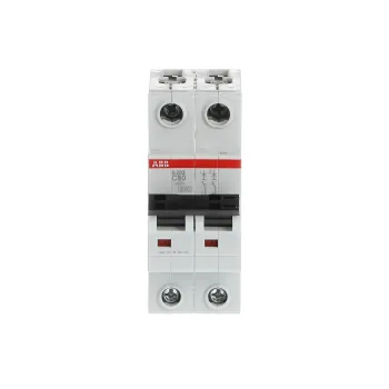 ABB S202-C80 | Автоматичен прекъсвач | 2P, 80A, крива C, 6kA