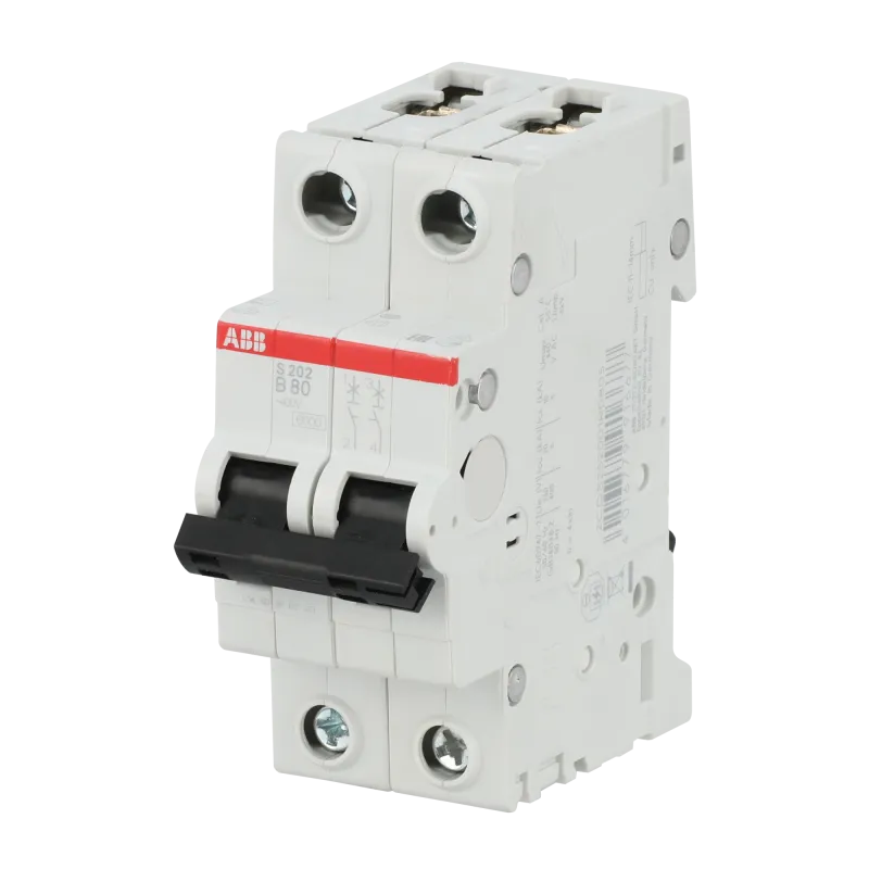 ABB S202-B80 | Автоматичен прекъсвач | 2P, 80A, крива B, 6kA ABB S202-B80 | Автоматичен прекъсвач | 2P, 80A, крива B, 6kA