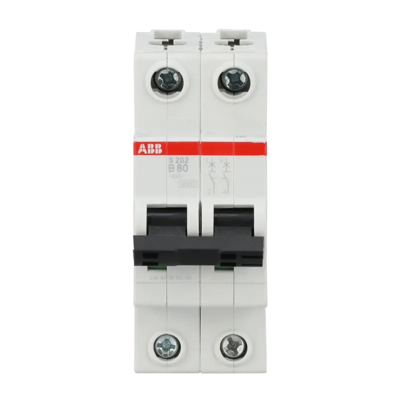 ABB S202-B80 | Автоматичен прекъсвач | 2P, 80A, крива B, 6kA ABB S202-B80 | Автоматичен прекъсвач | 2P, 80A, крива B, 6kA