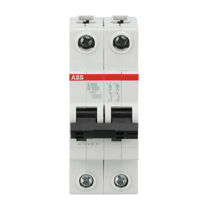 ABB S202-B100 | Автоматичен прекъсвач | 2P, 100A, крива B, 6kA ABB S202-B100 | Автоматичен прекъсвач | 2P, 100A, крива B, 6kA