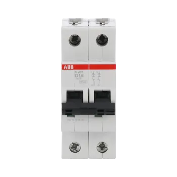 ABB S202-D1.6 | Автоматичен прекъсвач | 2P, 1.6A, крива D