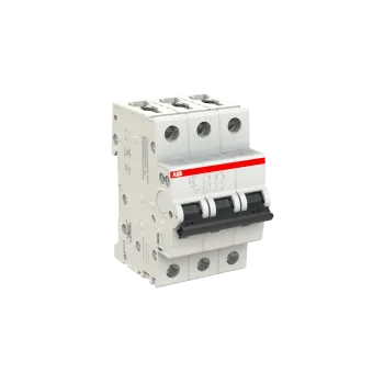 ABB S203-D2 | Автоматичен прекъсвач | 3P, 2A, крива D ABB S203-D2 | Автоматичен прекъсвач | 3P, 2A, крива D