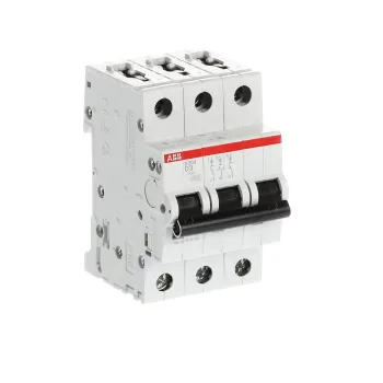 ABB S203-D3 | Автоматичен прекъсвач | 3P, 3A, крива D ABB S203-D3 | Автоматичен прекъсвач | 3P, 3A, крива D
