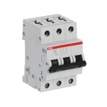 ABB S203-D10 | Автоматичен прекъсвач | 3P, 10A, крива D ABB S203-D10 | Автоматичен прекъсвач | 3P, 10A, крива D