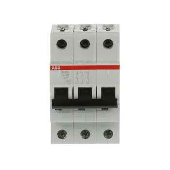 ABB S203-C10 | Автоматичен прекъсвач | 3P, 10A, крива C