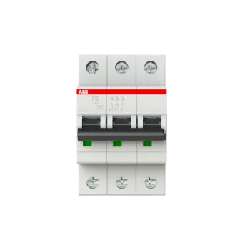 ABB S203-D20 | Автоматичен прекъсвач | 3P, 20A, крива D