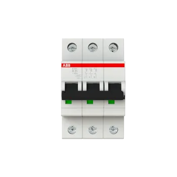 ABB S203-B25 | Автоматичен прекъсвач | 3P, 25A, крива B