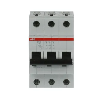 ABB S203-C40 | Автоматичен прекъсвач | 3P, 40A, крива C