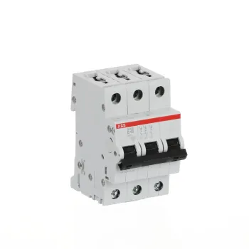 ABB S203-B40 | Автоматичен прекъсвач | 3P, 40A, крива B ABB S203-B40 | Автоматичен прекъсвач | 3P, 40A, крива B
