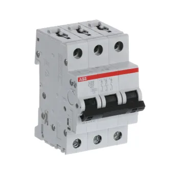 ABB S203-C50 | Автоматичен прекъсвач | 3P, 50A, крива C ABB S203-C50 | Автоматичен прекъсвач | 3P, 50A, крива C