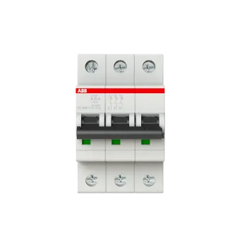 ABB S203-K25 | Автоматичен прекъсвач | 3P, 25A, крива K