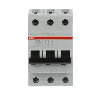 ABB S203-K40 | Автоматичен прекъсвач | 3P, 40A, крива K