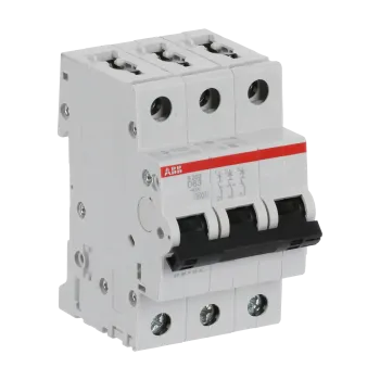 ABB S203-D63 | Автоматичен прекъсвач | 3P, 63A, крива D ABB S203-D63 | Автоматичен прекъсвач | 3P, 63A, крива D