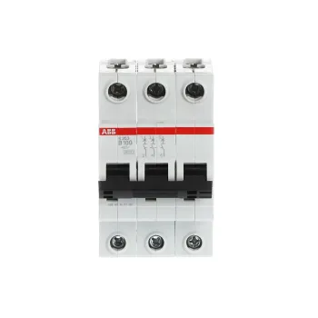 ABB S203-B100 | Автоматичен прекъсвач | 3P, 100A, крива B, 6kA
