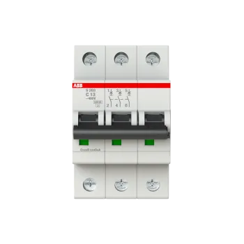ABB S203-C13 BULK | Автоматичен прекъсвач | 3P, 13A, крива C