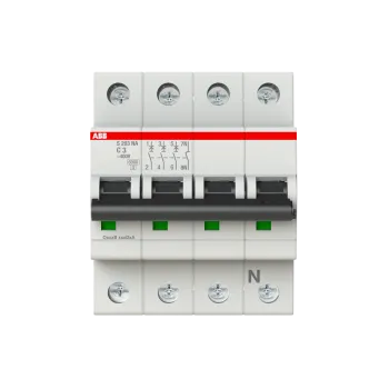 ABB S203-C3NA | Автоматичен прекъсвач | 3P+N, 3A, крива C