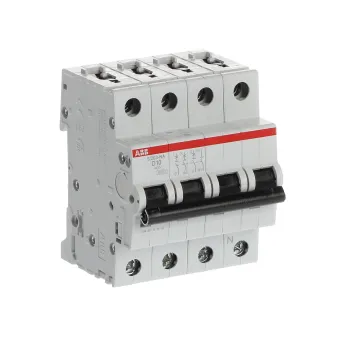 ABB S203-D10NA | Автоматичен прекъсвач | 3P+N, 10A, крива D ABB S203-D10NA | Автоматичен прекъсвач | 3P+N, 10A, крива D