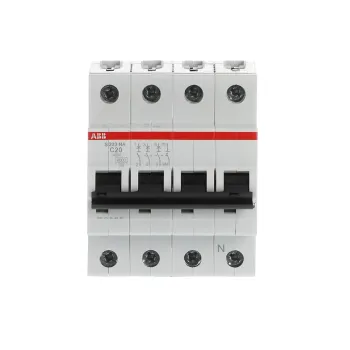 ABB S203-C20NA | Автоматичен прекъсвач | 3P+N, 20A, крива C