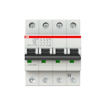 ABB S203-K1NA | Автоматичен прекъсвач | 3P+N, 1A, крива K