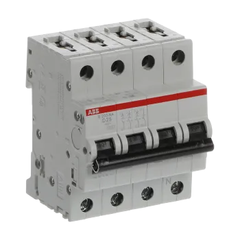 ABB S203-D25NA | Автоматичен прекъсвач | 3P+N, 25A, крива D ABB S203-D25NA | Автоматичен прекъсвач | 3P+N, 25A, крива D
