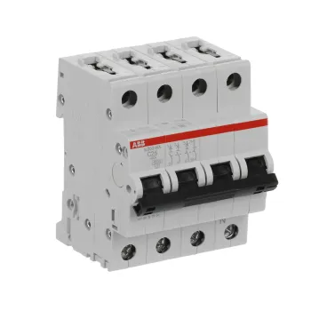 ABB S203-C25NA | Автоматичен прекъсвач | 3P+N, 25A, крива C ABB S203-C25NA | Автоматичен прекъсвач | 3P+N, 25A, крива C
