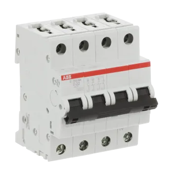 ABB S203-D32NA | Автоматичен прекъсвач | 3P+N, 32A, крива D ABB S203-D32NA | Автоматичен прекъсвач | 3P+N, 32A, крива D