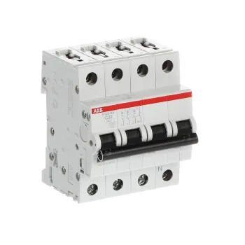 ABB S203-C32NA | Автоматичен прекъсвач | 3P+N, 32A, крива C ABB S203-C32NA | Автоматичен прекъсвач | 3P+N, 32A, крива C