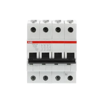 ABB S203-C32NA | Автоматичен прекъсвач | 3P+N, 32A, крива C