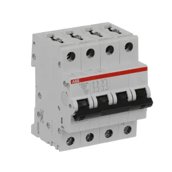 ABB S203-C40NA | Автоматичен прекъсвач | 3P+N, 40A, крива C ABB S203-C40NA | Автоматичен прекъсвач | 3P+N, 40A, крива C