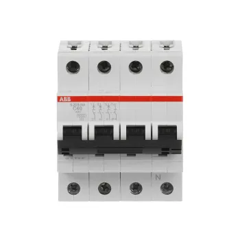ABB S203-C40NA | Автоматичен прекъсвач | 3P+N, 40A, крива C