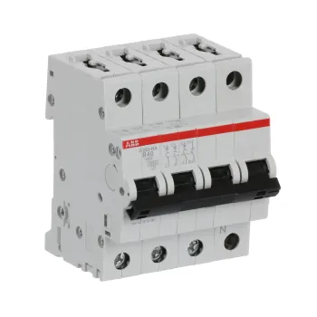 ABB S203-B40NA | Автоматичен прекъсвач | 3P+N, 40A, крива B ABB S203-B40NA | Автоматичен прекъсвач | 3P+N, 40A, крива B