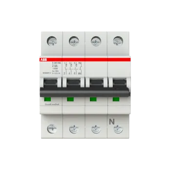 ABB S203-Z8NA | Автоматичен прекъсвач | 3P+N, 8A, крива Z
