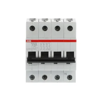 ABB S203-K10NA | Автоматичен прекъсвач | 3P+N, 10A, крива K