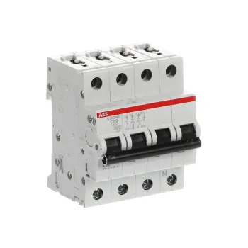 ABB S203-C50NA | Автоматичен прекъсвач | 3P+N, 50A, крива C ABB S203-C50NA | Автоматичен прекъсвач | 3P+N, 50A, крива C