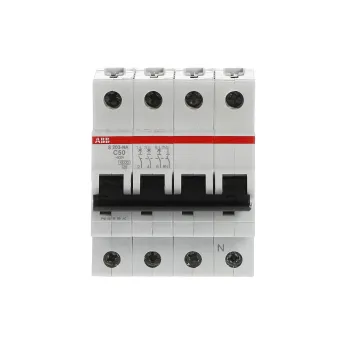 ABB S203-C50NA | Автоматичен прекъсвач | 3P+N, 50A, крива C