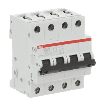 ABB S203-K40NA | Автоматичен прекъсвач | 3P+N, 40A, крива K ABB S203-K40NA | Автоматичен прекъсвач | 3P+N, 40A, крива K