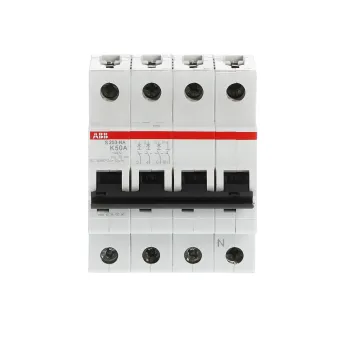 ABB S203-K50NA | Автоматичен прекъсвач | 3P+N, 50A, крива K