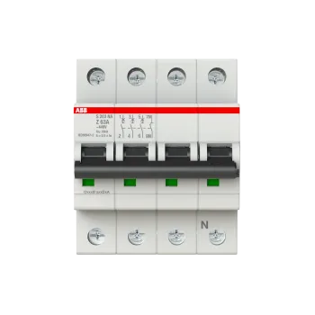 ABB S203-Z63NA | Автоматичен прекъсвач | 3P+N, 63A, крива Z